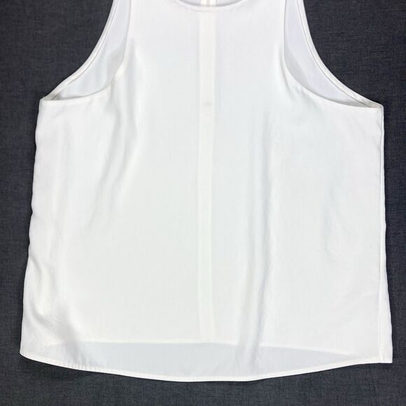 Everlane Top Womens 12 White High-Neck Summer Minimalist Comfortable Chic Tank - Picture 5 of 15